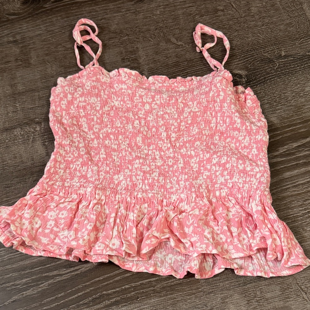 Billabong Pink Floral Blouse